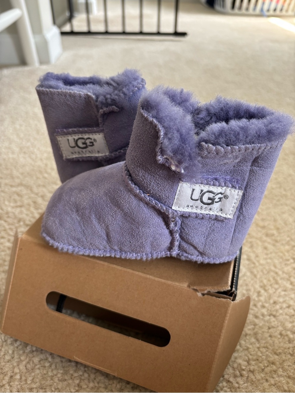 UGG Lilac Baby Sheepskin Booties